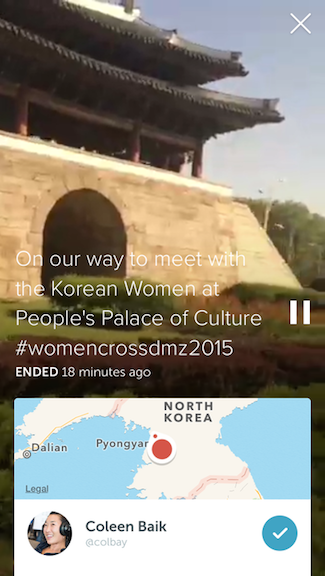 Coleen Baik’s “On our way to meet with the Korean Women at People’s Palace of Culture #womencrossdmz2015”